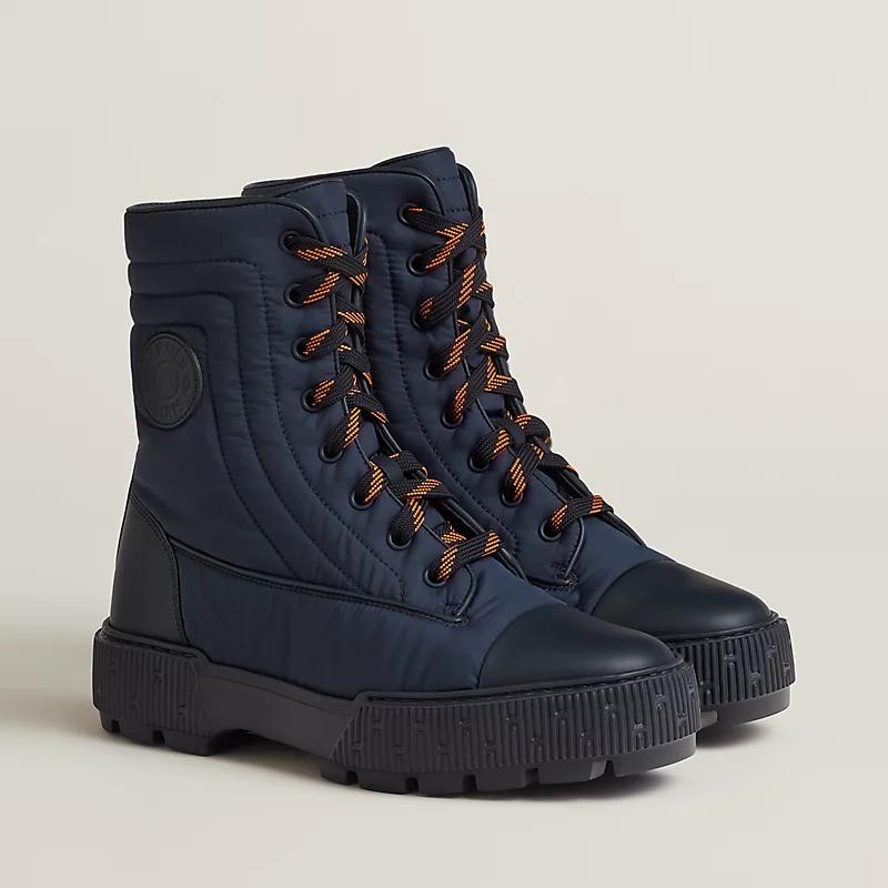 Giày Hermes Fresh Ankle Boot Nữ Xanh Navy